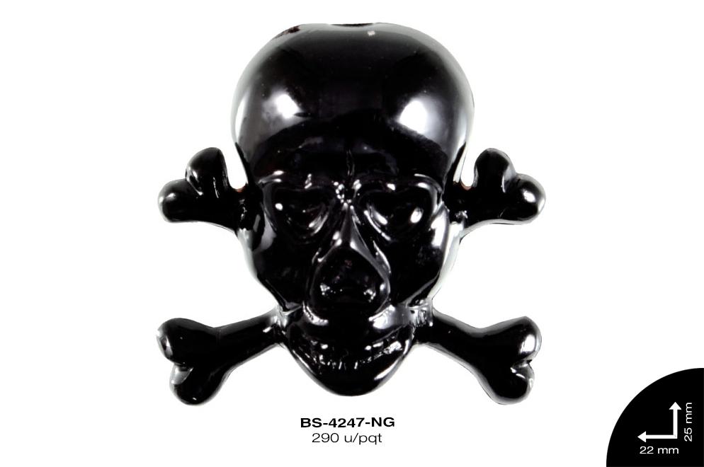 ACRILICO CALAVERA 22mm REF: 522# NEGRO 290 u/pqt(.5kg)