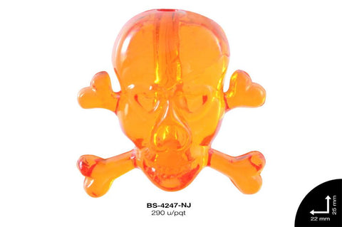 ACRILICO CALAVERA 22mm REF: 522# NARANJA 290 u/pqt(.5kg)