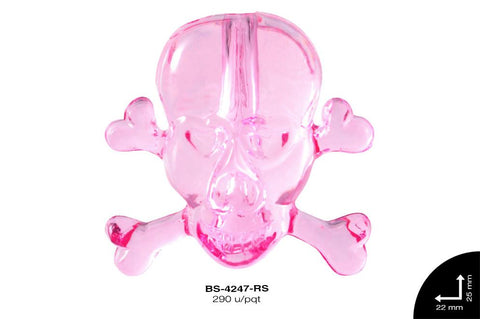 ACRILICO CALAVERA 22mm REF: 522# ROSA 290 u/pqt(.5kg)