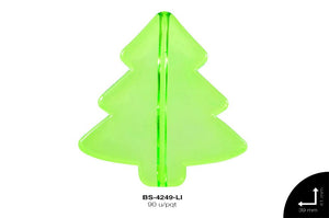 ACRILICO ARBOL NAVIDAD 41X39mm REF: 275# LIMON 90 u/pqt(.5kg