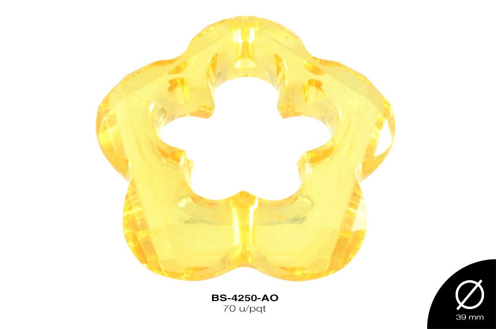 ACRILICO FLOR H 39mm REF: 708# AMARILLO 70 u/pqt(.5kg)