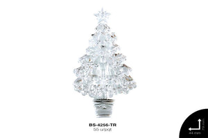 ACRILICO ARBOL NAVIDAD 79X44mm REF: 734 TRANSPARENTE 55 u/pq