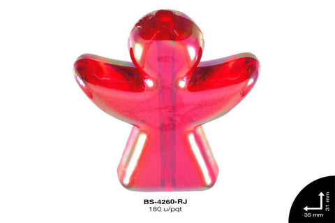 ACRILICO ANGEL BO 31mm REF: 990#AB ROJO 180 u/pqt(.5kg)