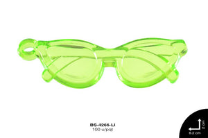 ACRILICO GAFAS 62X20mm REF: 983# LIMON 100 u/pqt(.5kg)