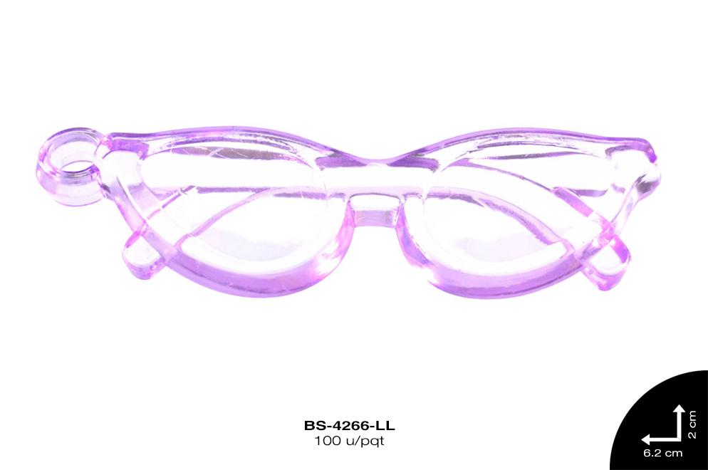 ACRILICO GAFAS 62X20mm REF: 983# LILA 100 u/pqt(.5kg)