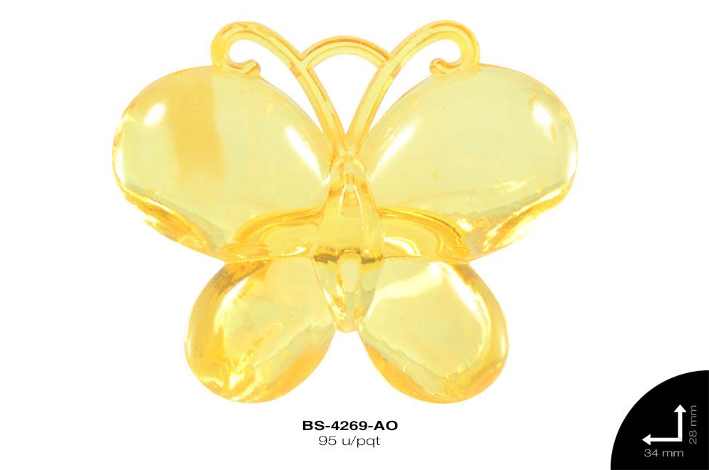 ACRILICO MARIPOSA 28X34mm REF: 989# AMARILLO 95 u/pqt(.5kg)