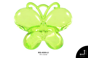 ACRILICO MARIPOSA 28X34mm REF: 989# LIMON 95 u/pqt(.5kg)