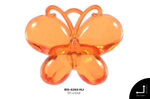 ACRILICO MARIPOSA 28X34mm REF: 989# NARANJA 95 u/pqt(.5kg)