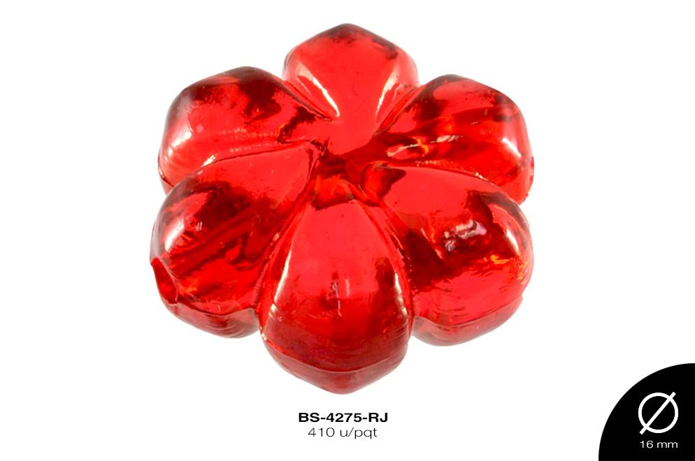 ACRILICO FLOR 16mm REF: 754 ROJO 410u/pqt(.5kg)