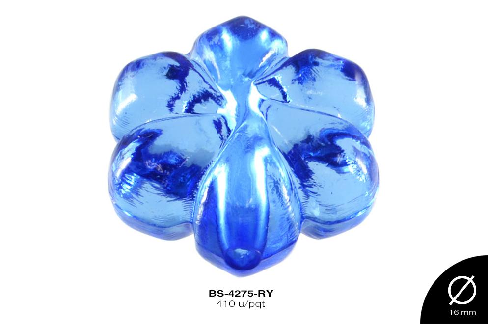 ACRILICO FLOR 16mm REF: 754 AZUL REY 410u/pqt(.5kg)