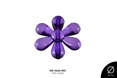 ACRILICO FLORX6 24mm MORADO 455 u/pqt(.5kg)