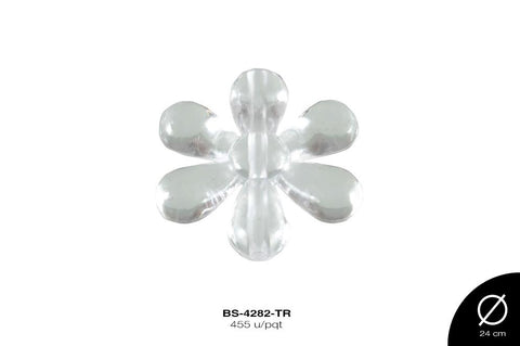 ACRILICO FLORX6 24mm TRANSPARENTE 455 u/pqt(.5kg)