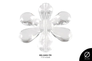 ACRILICO FLORX6 34mm TRANSPARENTE 175 u/pqt(.5kg)