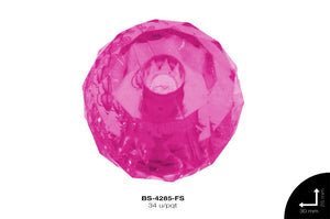 ACRILICO TRANSP REDONDO H. GDE 25X30mm REF: 393-S FUCSIA 34