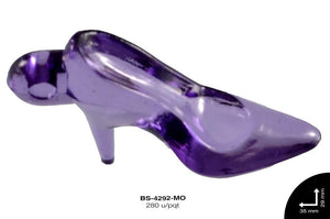 ACRILICO TRANSP ZAPATILLA 39mm REF: 347 MORADO 280 u/pqt(.5k