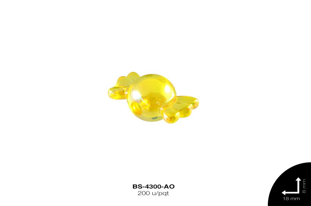 ACRILICO TRANSP BO DULCE 8x18mm REF: TG17 AMARILLO 200 u/pqt