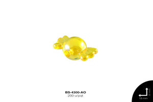 ACRILICO TRANSP BO DULCE 8x18mm REF: TG17 AMARILLO 200 u/pqt