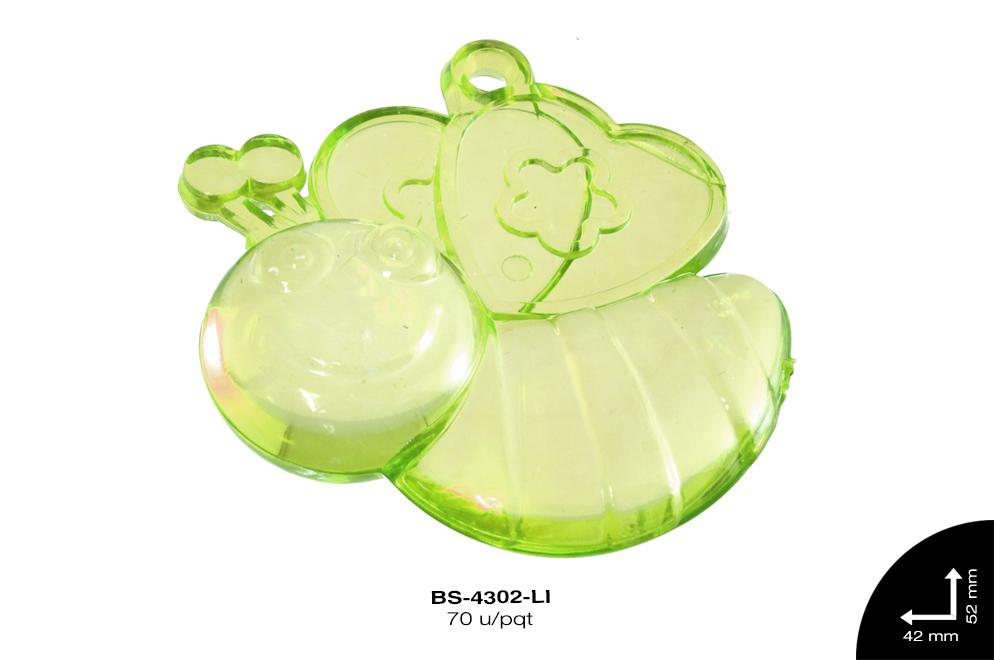 ACRILICO TRANSP ABEJA 42mm REF: 4812 LIMON 70 u/pqt(.5kg)