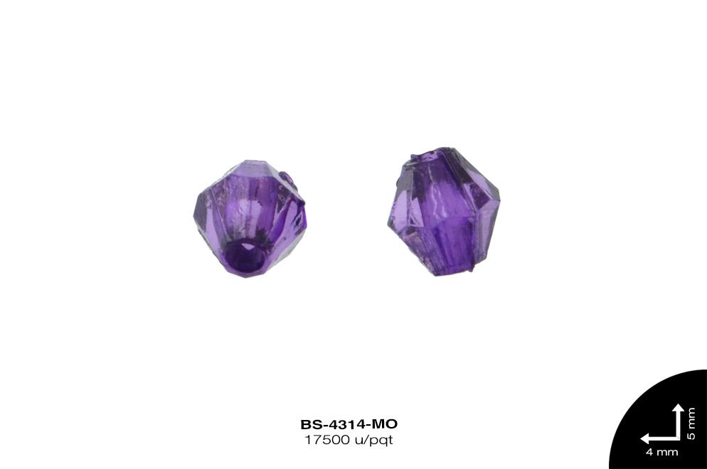 ACRILICO TRANSP ROMBO REF: 4mm MORADO 17500 u/pqt(.5kg)