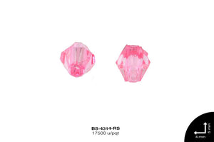 ACRILICO TRANSP ROMBO REF: 4mm ROSA 17500 u/pqt(.5kg)