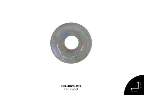 ACRILICO TRANSP BO DONA 9X18mm REF: 900# BOREAL 275 u/pqt(.5