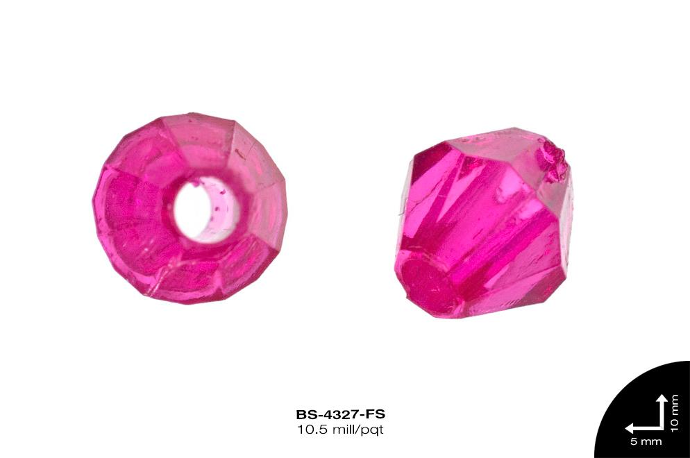 ACRILICO TRANSP ROMBO REF: 5mm  FUCSIA 10.5 mill/pqt(.5kg)