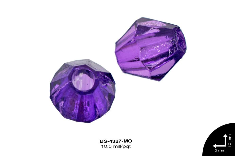 ACRILICO TRANSP ROMBO REF: 5mm  MORADO 10.5 mill/pqt(.5kg)