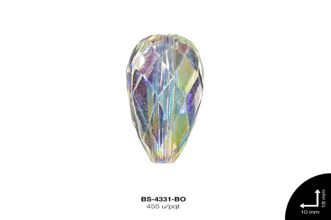 Acrilico Transparente BO Gota 18X10mm REF: 719 BOREAL 455 u/