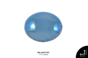 ACR FIG PERLADO OVAL 23mm REF: 144 AZUL CELESTE 175 u/pqt(.5