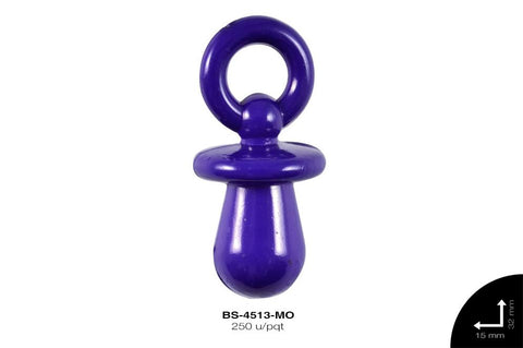 ACR MATE CHUPON 32X15mm REF: 140# MORADO 250 u/pqt(.5kg)