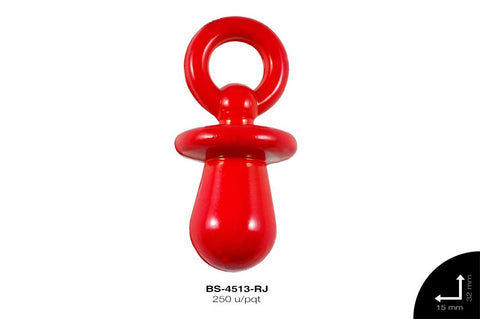 ACR MATE CHUPON 32X15mm REF: 140# ROJO 250 u/pqt(.5kg)