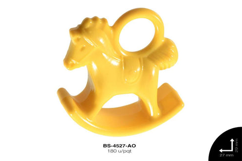 ACR MATE CABALLO 29X27mm REF: 984# AMARILLO 180 u/pqt(.5kg)