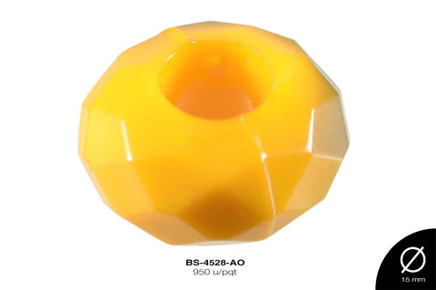 ACR PANDORA DESV HUECO GDE 12mm REF: 991# AMARILLO 950 u/pqt