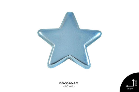 SEP PLAST MET LISO ESTRELLA 20mm REF: S-112 AZUL CELESTE 470