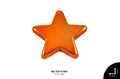 SEP PLAST MET LISO ESTRELLA 20mm REF: S-112 MANDARINA 470 u/