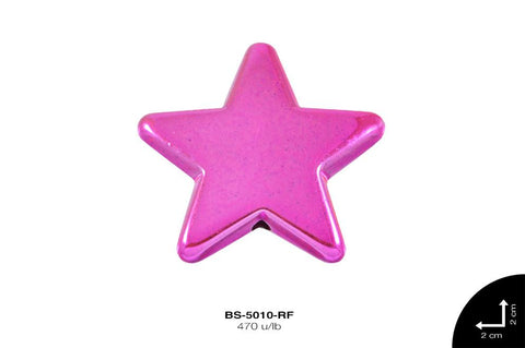 SEP PLAST MET LISO ESTRELLA 20mm REF: S-112 ROSA FUERTE 470