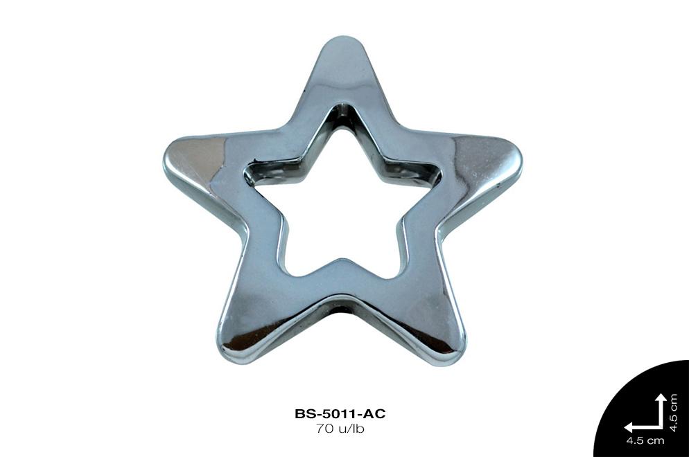 SEP PLAST MET LISO ESTRELLA 45mm REF: XK-712 AZUL CELESTE 70