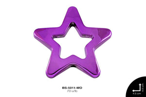 SEP PLAST MET LISO ESTRELLA 45mm REF: XK-712 MORADO 70 u/lb