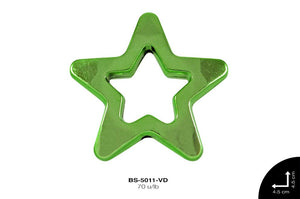 SEP PLAST MET LISO ESTRELLA 45mm REF: XK-712 VERDE 70 u/lb