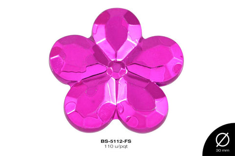 SEP PLAST MET GRAB FLOR 30mm REF: S-423 FUCSIA 110 u/pqt