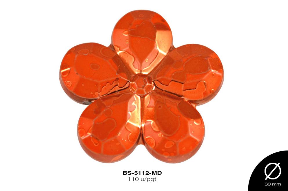 SEP PLAST MET GRAB FLOR 30mm REF: S-423 MANDARINA 110 u/pqt