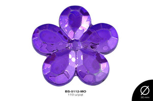 SEP PLAST MET GRAB FLOR 30mm REF: S-423 MORADO 110 u/pqt