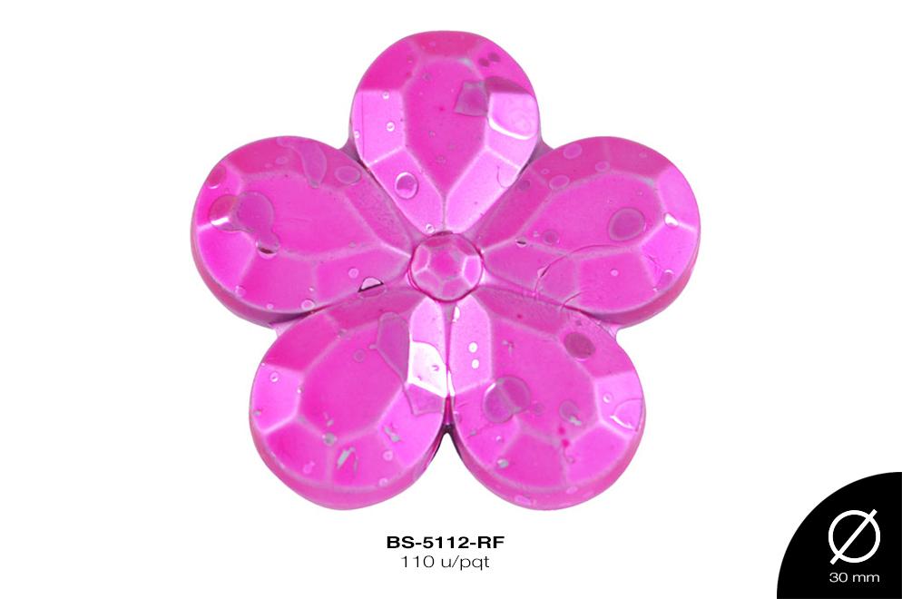 SEP PLAST MET GRAB FLOR 30mm REF: S-423 ROSA FUERTE 110 u/pq