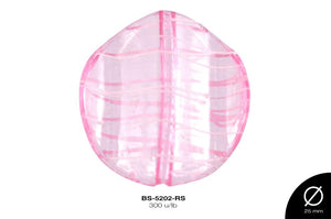 ACRILICO RAYAS CIRC OND 25mm REF: BB-0088-03 ROSA 300 u/lb