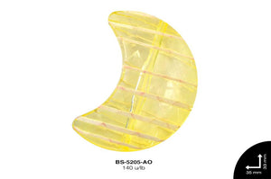 ACRILICO RAYAS LUNA 33mm REF: BB-0087-37 AMARILLO 140 u/lb