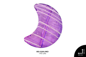 ACRILICO RAYAS LUNA 33mm REF: BB-0087-37 MORADO 140 u/lb