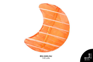 ACRILICO RAYAS LUNA 33mm REF: BB-0087-37 NARANJA 140 u/lb