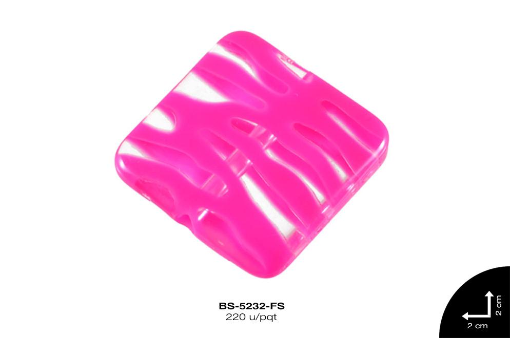 ACRILICO RAYAS CUADRO 20mm REF: C077 FUCSIA 220 u/pqt(lb)