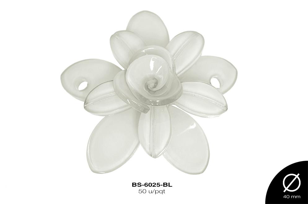 ACR IMIT FLOR 40mm REF: YC-52 BLANCO 50 u/pqt