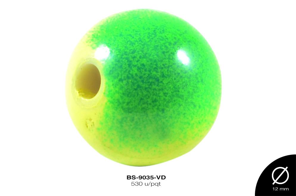 ACRILICO DEGRAD BOLA REF: 39(12mm) VERDE 530 u/pqt(.5kg)